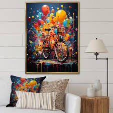 Bicycle Framed Canvas Art Print