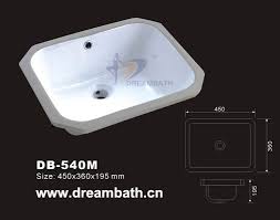 undermount bathroom sink dreambath