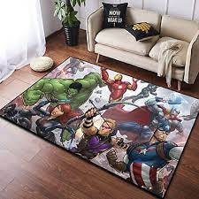 marvel avengers comics area rug living