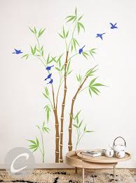 Bamboo Tree Forest Wall Decal Large