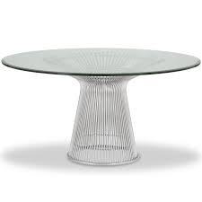 Platner Dining Table 137cm Platinum