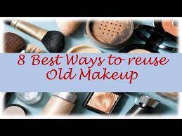 reuse old makeup for diy crafts