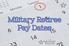 2021 retired military pay dates