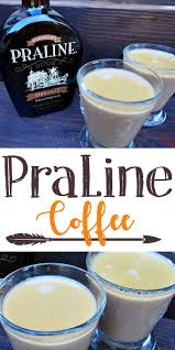 praline coffee gathered in the kitchen