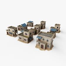 buildings for games 3d model 12 max