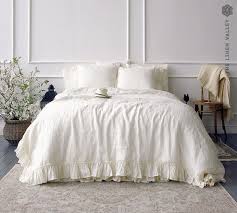 Off White Linen Comforter Cover White