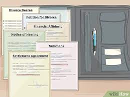 Fill out the printable fill in the blank divorce forms contained in your do it yourself divorce paper kit. How To File Divorce Papers Without An Attorney With Pictures