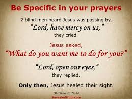 be specific when you pray revealed