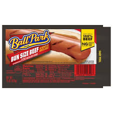 ball park beef franks bun size