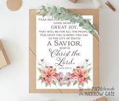 Alternatively, you can print these with multiple pages per sheet to make hand held flashcards you can send home with your. Christmas Bible Verse Printables Path Through The Narrow Gate