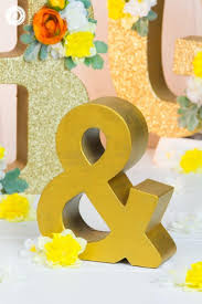 glitter wedding letters diy wedding décor