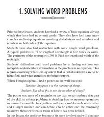 Traditional Math Solving Word Problems