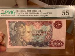 How much is 10000 indian rupee in indonesian rupiah? Rare 1968 Indonesia 10000 Rupiah Pmg 55 Vintage Collectibles Currency On Carousell