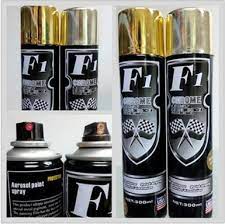 f1 chrome spray paint 300ml golden and
