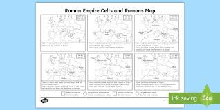 Roman Empire Celts And Romans Map Worksheet Worksheet
