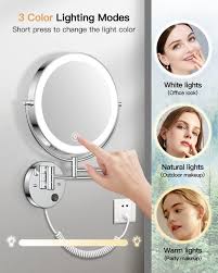 lighted makeup vanity mirror