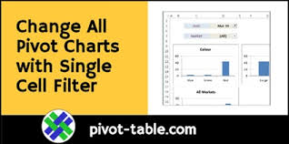 Change All Pivot Charts With Single Cell Filter Excel