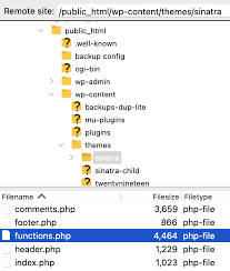 edit functions php in wordpress