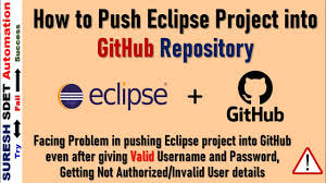 how to push eclipse project into github