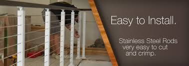 Available in charcoal black rails and platinum rods or bronze rails and. Rod Railing Kits Stairsupplies