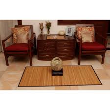 bamboo carpet brown 4 x 6 ft