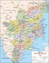Southern regions states are andhara pradesh, telanagana and karntaka, kerala and tamilnadu. Tamil Nadu Travel Map Tamil Nadu State Map With Districts Cities Towns Tourist Places Newkerala Com India