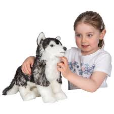 33cm finn the husky plush soft toy