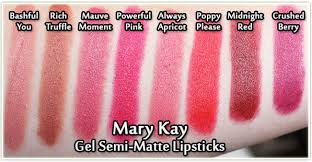 mary kay gel semi matte lipsticks