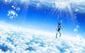 From the story anime pics by blackmusicgirl (otaku+weird=otaweird) with 16 reads. Women Water Blue Clouds Birds Original Fish Blue Hair Bubbles Short Hair Swimming Scuba Diving Skysc Animals Birds Hd Art Hd Wallpaper Wallpaperbetter