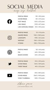 2019 Social Media Image Size Guide Social Media Design