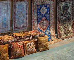 machine woven persian carpet at a