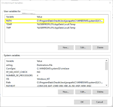 environment variables in windows 10