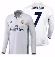Possibly the most famous team in the entire world has possibly the most famous player as well. Adidas Cristiano Ronaldo Real Madrid Long Sleeve Home Jersey 2016 17 Ebay