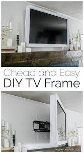 how to build a and easy tv frame