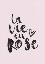 la vie en rose print french prints