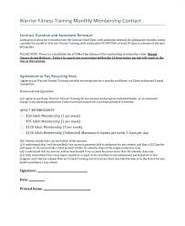 Club Membership Offer Letter Template Corporate Fitness Contract