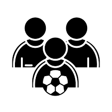 soccer game team players and ball league recreational sports tournament  silhouette style icon 2565094 Vector Art at Vecteezy
