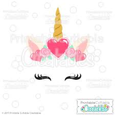 Create your own single valentine's day shirt using this free valentine's day svg file. Valentine Hearts Unicorn Face Free Svg Files For Cricut Silhouette