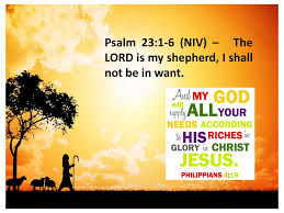 Psalm 23:1-6 (KJV) 1 The LORD is my shepherd; I shall not want - ppt  download