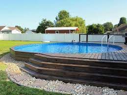 Patio Ideas For Semi Inground Pools