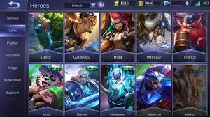 Game Reviews : Roles Hero In Mobile Legend Steemit