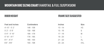 Specialized Shiv Sizing Chart Specialized Stumpjumper Sizing