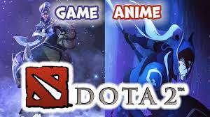 anime vs game dota 2 characters