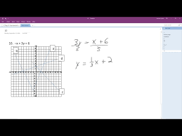 Graph The Given Equations X 3y 6