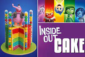 Inside Out Rainbow Cake Rainbow Cake Cake Birthday Cake gambar png