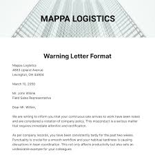 free warning letter templates