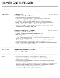 design project manager resume sles
