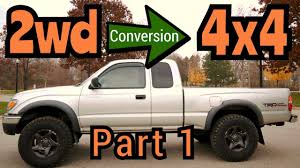 toyota tacoma prerunner 2wd to 4x4