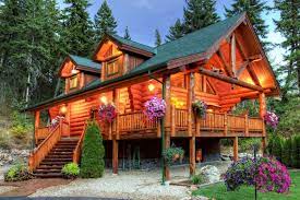 Luxury Log Home Custom Log Cabin Plan