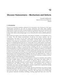 pdf glucose homeostasis mechanism